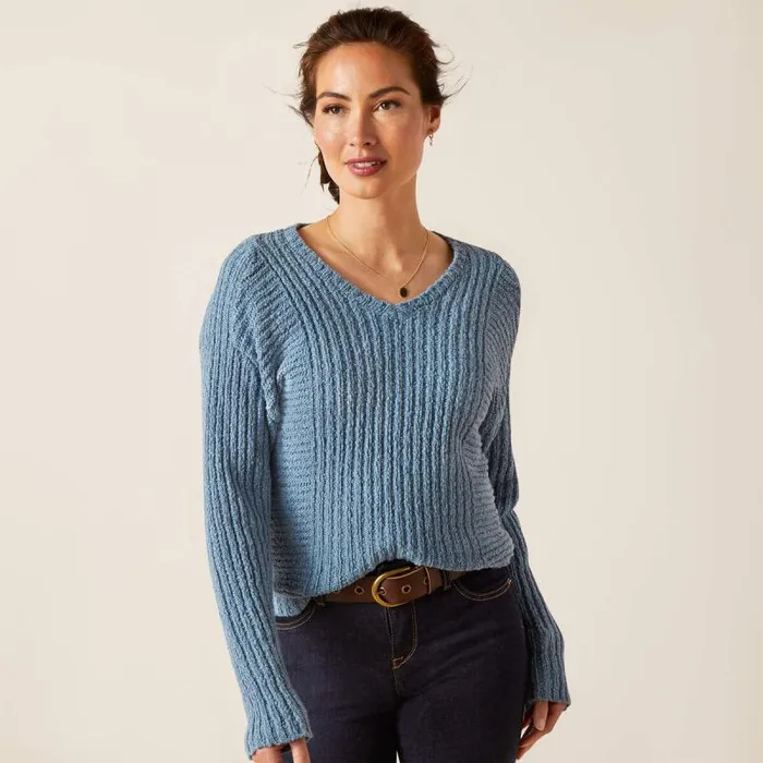 Women Sweaters and Cardigans Ariat Daneway Sweater Blue Shadow