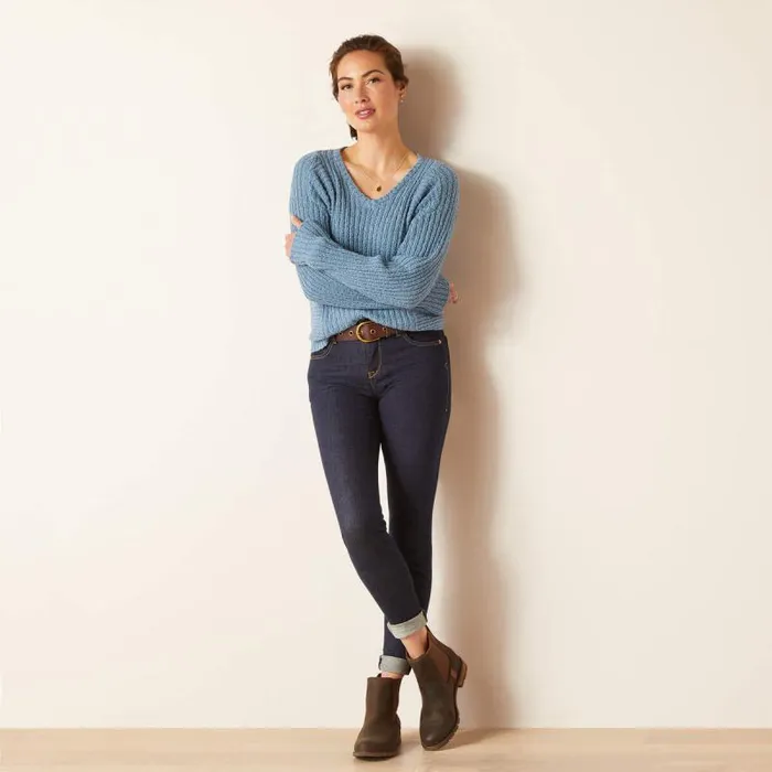 Women Sweaters and Cardigans Ariat Daneway Sweater Blue Shadow
