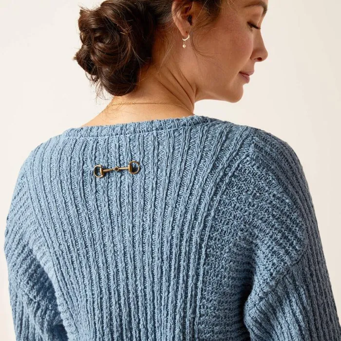 Women Sweaters and Cardigans Ariat Daneway Sweater Blue Shadow