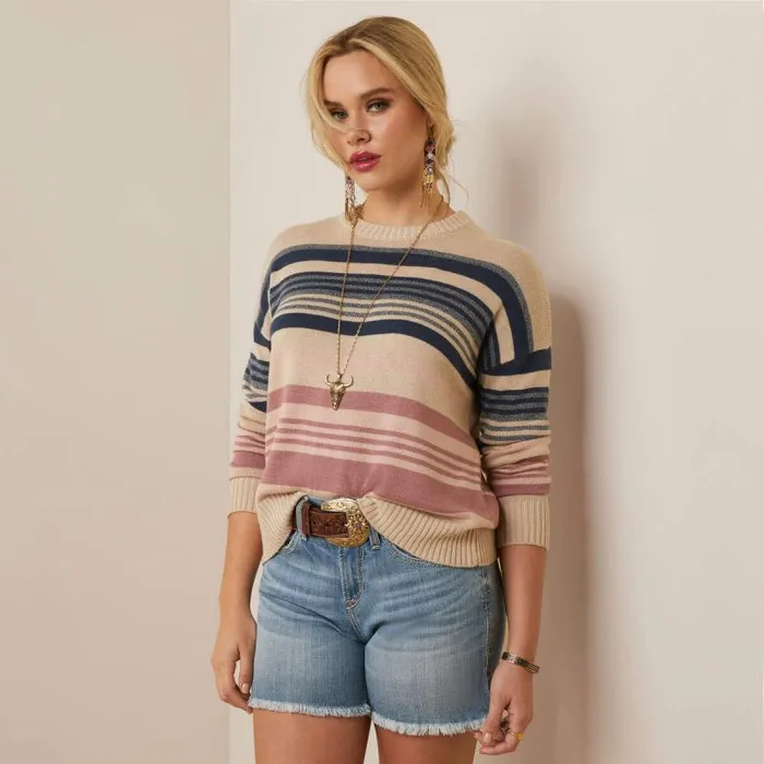 Women Sweaters and Cardigans Ariat Kimmy Sweater Serape Stripe