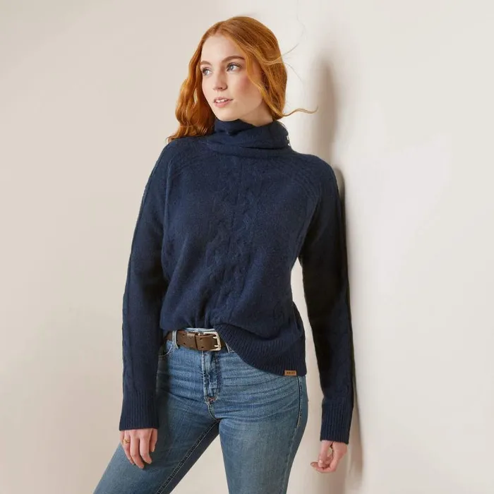 Women Sweaters and Cardigans Ariat Novato Sweater Navy Heather