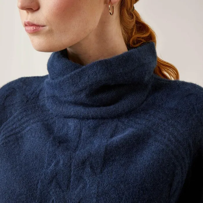 Women Sweaters and Cardigans Ariat Novato Sweater Navy Heather Women Sweaters and Cardigans Ariat Novato Sweater Navy Heather