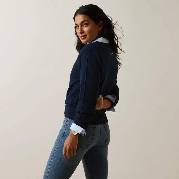 Women Sweaters and Cardigans Ariat Peninsula Sweater Navy Women Sweaters and Cardigans Ariat Peninsula Sweater Navy