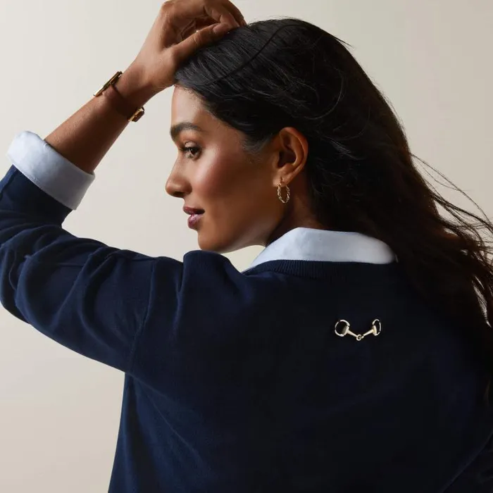 Women Sweaters and Cardigans Ariat Peninsula Sweater Navy Women Sweaters and Cardigans Ariat Peninsula Sweater Navy