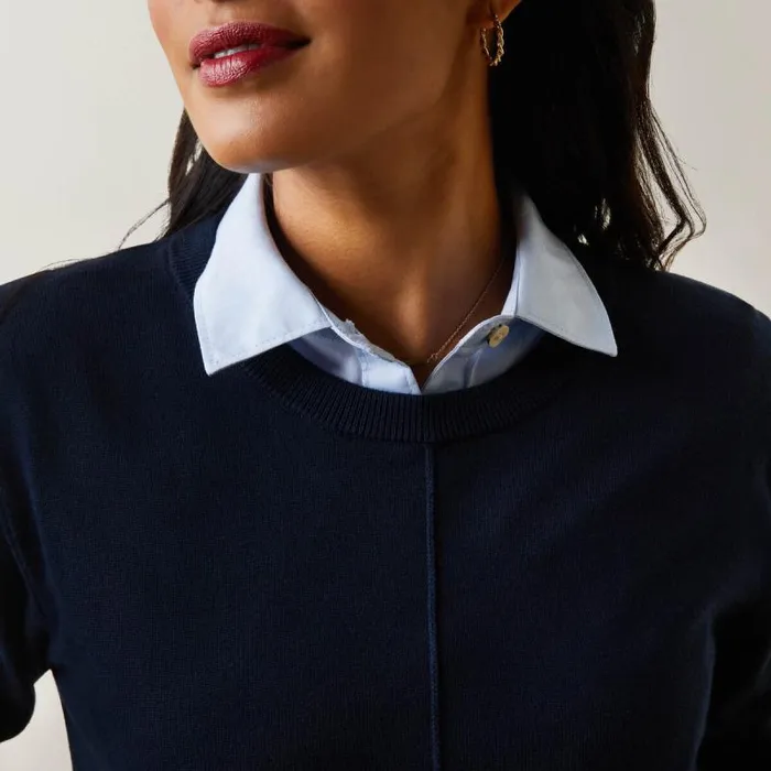 Women Sweaters and Cardigans Ariat Peninsula Sweater Navy Women Sweaters and Cardigans Ariat Peninsula Sweater Navy