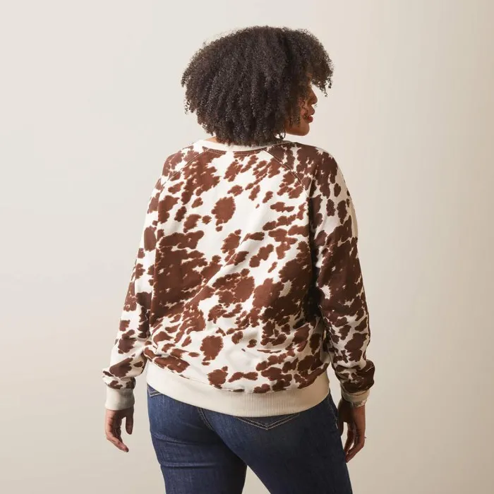 Women Sweaters and Cardigans Ariat Real Hide Crew Sweatshirt Mustang Pony Print Women Sweaters and Cardigans Ariat Real Hide Crew Sweatshirt Mustang Pony Print
