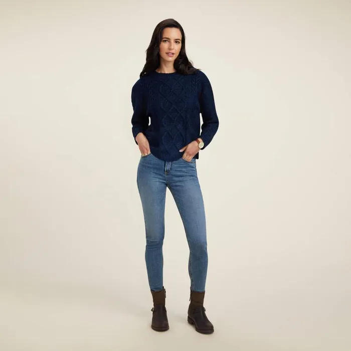 Women Sweaters and Cardigans Ariat Winter Quarter Sweater Navy Women Sweaters and Cardigans Ariat Winter Quarter Sweater Navy