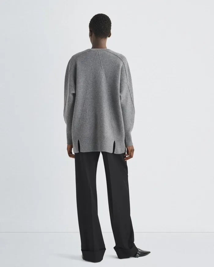 Women Sweaters Rag 038 Bone Bridget Italian Wool Cardigan Grey