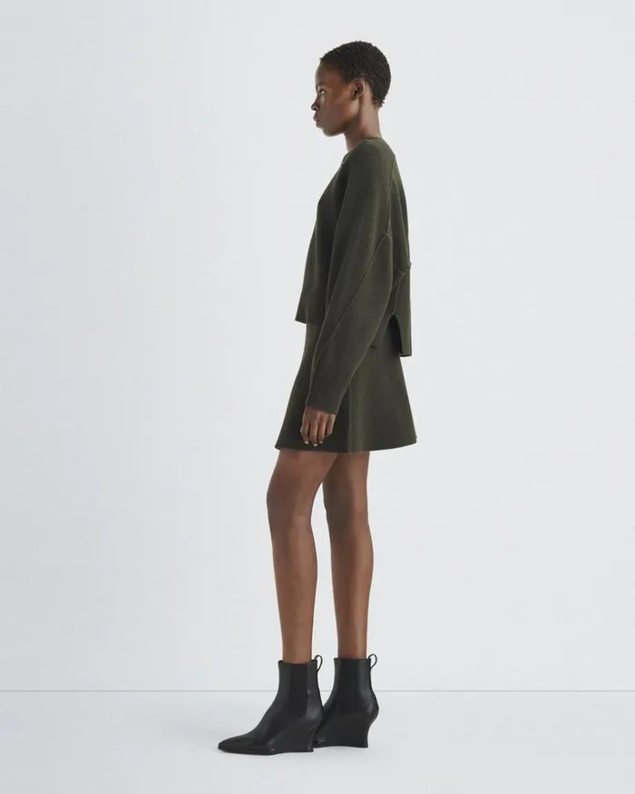 Women Sweaters Rag 038 Bone Bridget Wool Crew Army