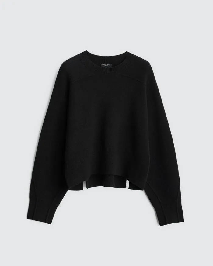 Women Sweaters Rag 038 Bone Bridget Wool Crew Black