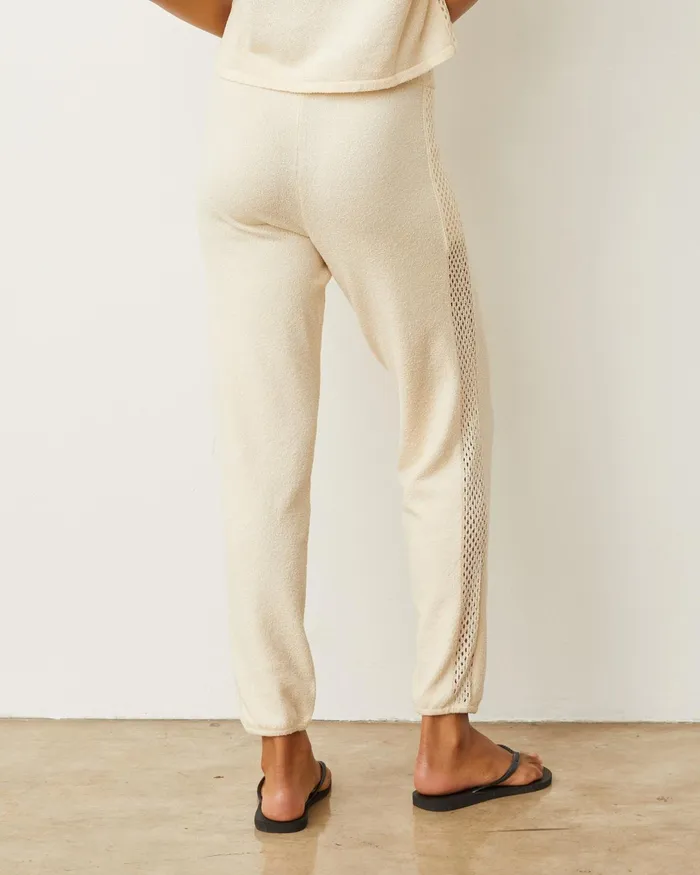 Women Sweats MONROW Boucle Knit Vintage Sweat Cream