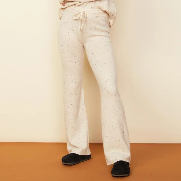 Women Sweats MONROW Cashmere Neps Lounge Sweats Cream