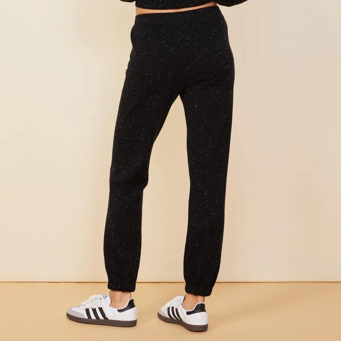 Women Sweats MONROW Neps Cashmere Oversize Sweat Black