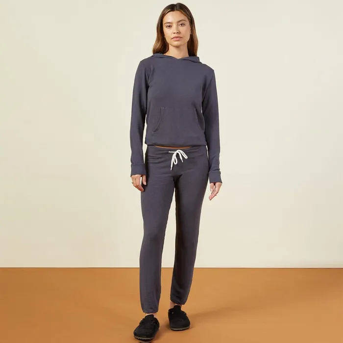 Women Sweats MONROW Supersoft Vintage Sweats Vintage Black