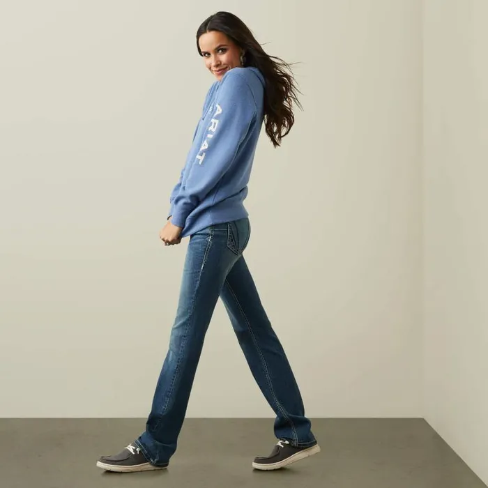 Women Sweatshirts and Hoodies Ariat Ariat Logo Hoodie Blue Heather Women Sweatshirts and Hoodies Ariat Ariat Logo Hoodie Blue Heather