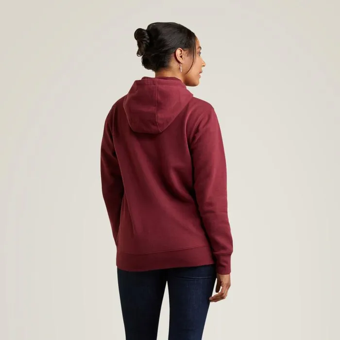 Women Sweatshirts and Hoodies Ariat Ariat Logo Hoodie Zinfandel Women Sweatshirts and Hoodies Ariat Ariat Logo Hoodie Zinfandel