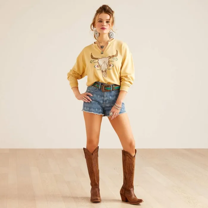 Women Sweatshirts and Hoodies Ariat Bandana Sweatshirt Jojoba Women Sweatshirts and Hoodies Ariat Bandana Sweatshirt Jojoba