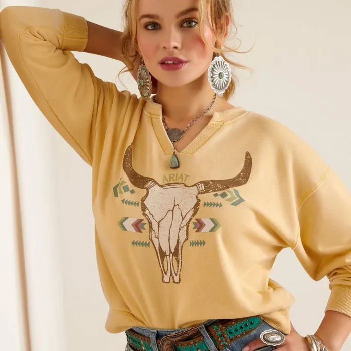 Women Sweatshirts and Hoodies Ariat Bandana Sweatshirt Jojoba Women Sweatshirts and Hoodies Ariat Bandana Sweatshirt Jojoba