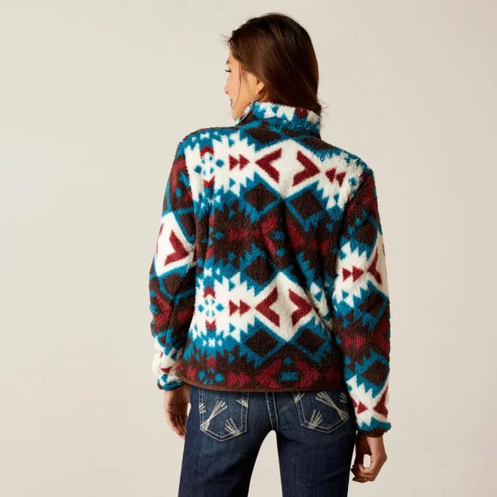 Women Sweatshirts and Hoodies Ariat Berber Snap Front Sweatshirt Plainsview Print Women Sweatshirts and Hoodies Ariat Berber Snap Front Sweatshirt Plainsview Print
