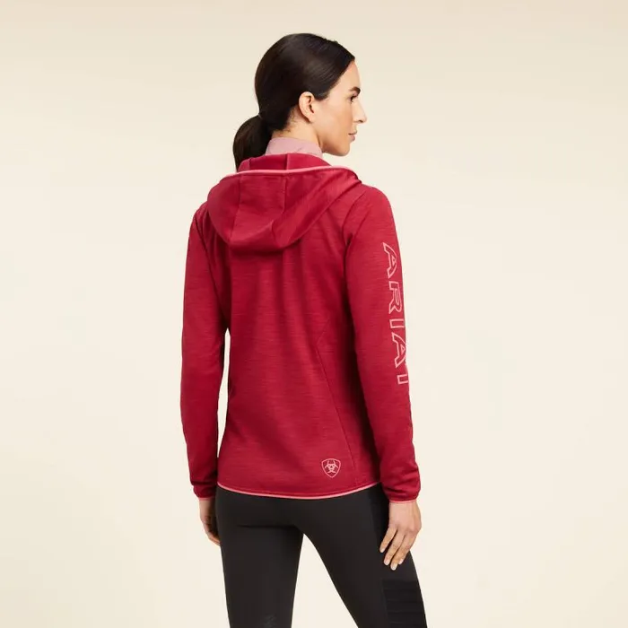 Women Sweatshirts and Hoodies Ariat Byron Full Zip Hoodie Red Bud