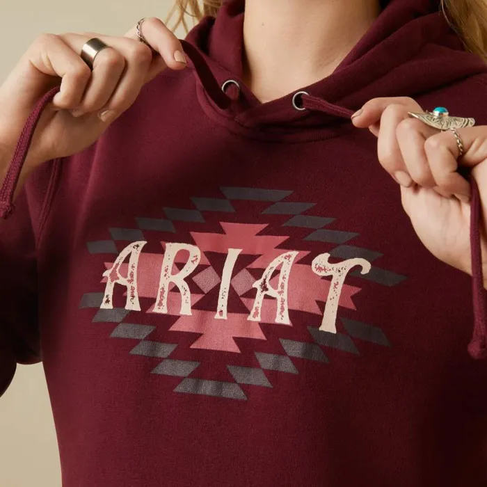 Women Sweatshirts and Hoodies Ariat Diamond Hoodie Twany Port Women Sweatshirts and Hoodies Ariat Diamond Hoodie Twany Port