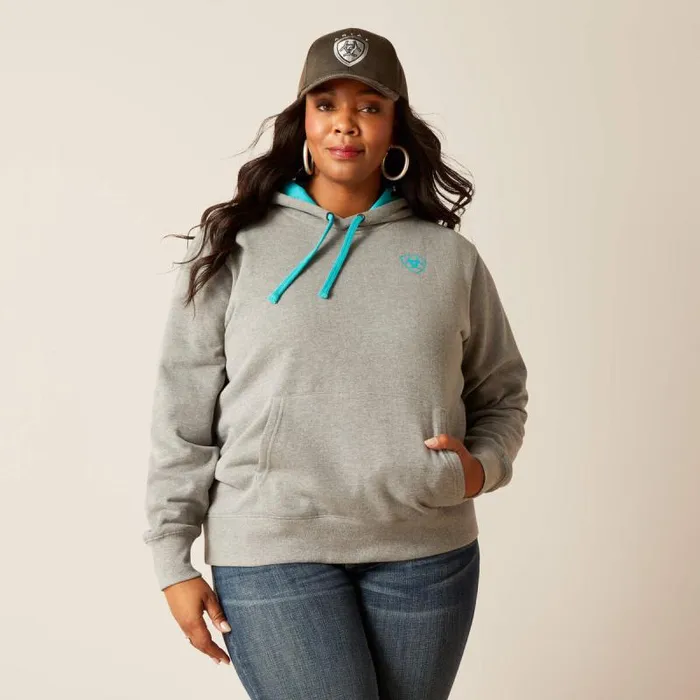 Women Sweatshirts and Hoodies Ariat Equipment Hoodie Heather Grey Women Sweatshirts and Hoodies Ariat Equipment Hoodie Heather Grey