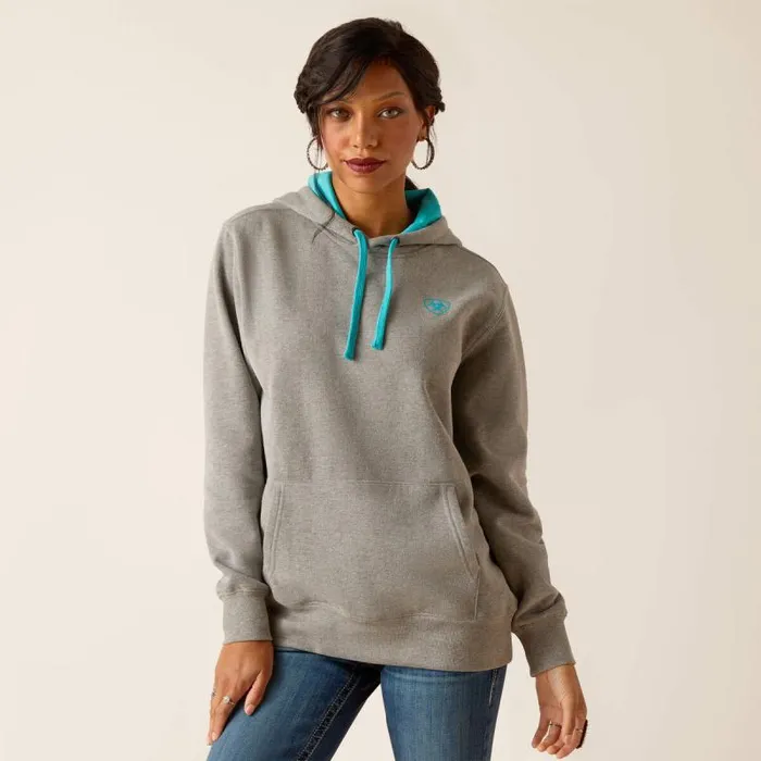 Women Sweatshirts and Hoodies Ariat Equipment Hoodie Heather Grey Women Sweatshirts and Hoodies Ariat Equipment Hoodie Heather Grey