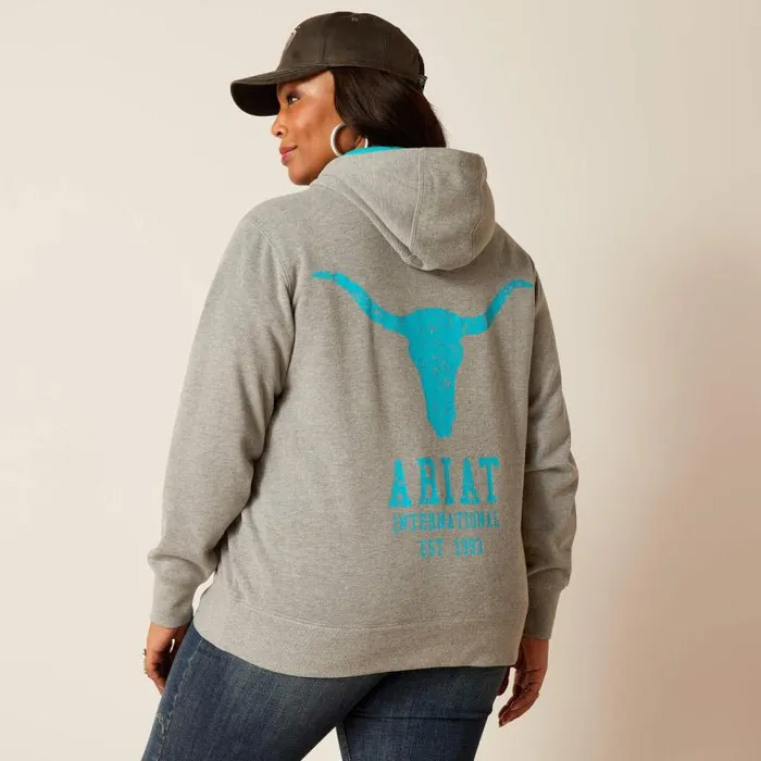 Women Sweatshirts and Hoodies Ariat Equipment Hoodie Heather Grey Women Sweatshirts and Hoodies Ariat Equipment Hoodie Heather Grey