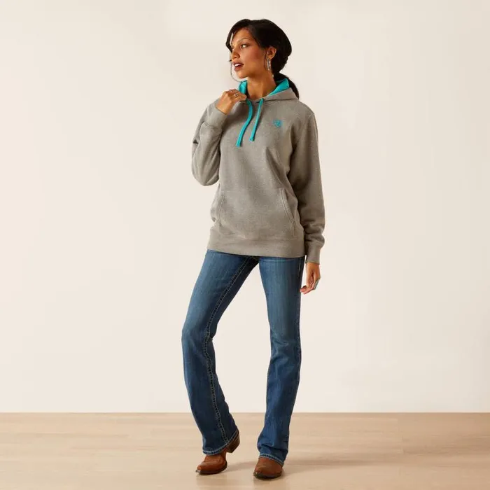 Women Sweatshirts and Hoodies Ariat Equipment Hoodie Heather Grey Women Sweatshirts and Hoodies Ariat Equipment Hoodie Heather Grey
