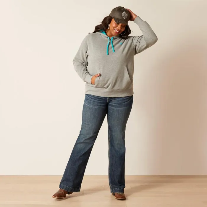 Women Sweatshirts and Hoodies Ariat Equipment Hoodie Heather Grey Women Sweatshirts and Hoodies Ariat Equipment Hoodie Heather Grey