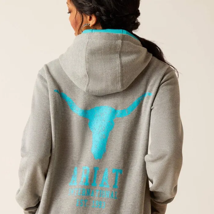 Women Sweatshirts and Hoodies Ariat Equipment Hoodie Heather Grey Women Sweatshirts and Hoodies Ariat Equipment Hoodie Heather Grey