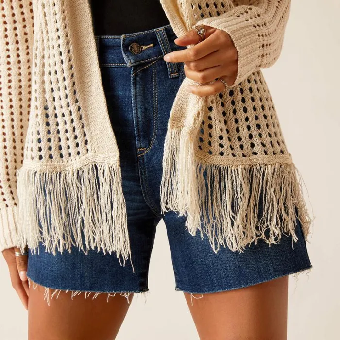 Women Sweatshirts and Hoodies Ariat Frolic Fringe Sweater Pristine Women Sweatshirts and Hoodies Ariat Frolic Fringe Sweater Pristine