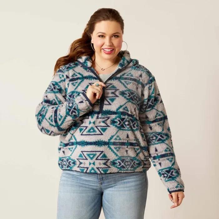 Women Sweatshirts and Hoodies Ariat REAL Berber Pullover Sweatshirt Rocky Mountain Print Women Sweatshirts and Hoodies Ariat REAL Berber Pullover Sweatshirt Rocky Mountain Print
