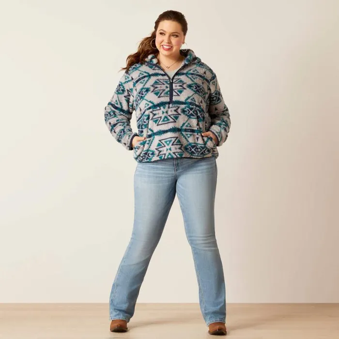 Women Sweatshirts and Hoodies Ariat REAL Berber Pullover Sweatshirt Rocky Mountain Print Women Sweatshirts and Hoodies Ariat REAL Berber Pullover Sweatshirt Rocky Mountain Print