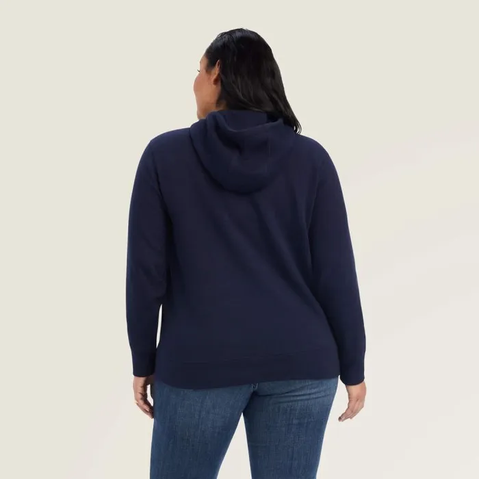 Women Sweatshirts and Hoodies Ariat REAL Shield Logo Hoodie Navy Eclipse Women Sweatshirts and Hoodies Ariat REAL Shield Logo Hoodie Navy Eclipse