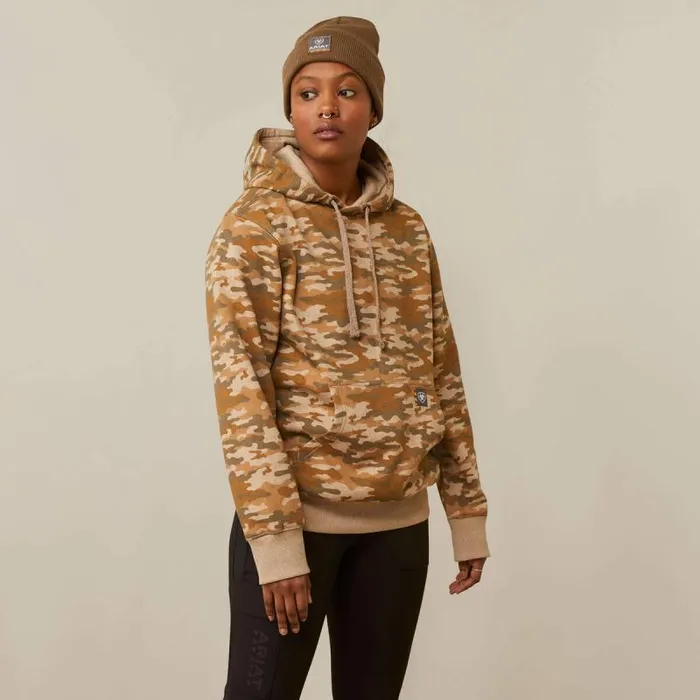 Women Sweatshirts and Hoodies Ariat Rebar Graphic Printed Hoodie Oatmeal Camo Print Women Sweatshirts and Hoodies Ariat Rebar Graphic Printed Hoodie Oatmeal Camo Print