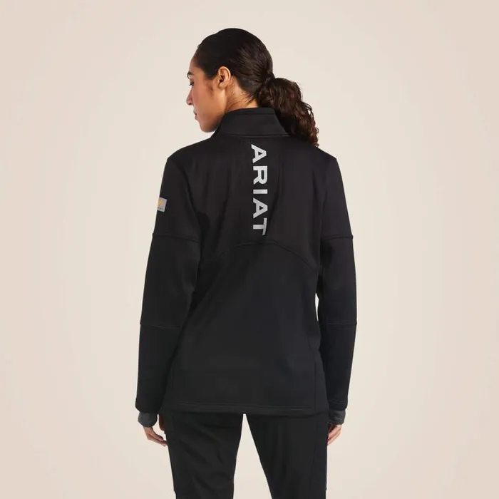 Women Sweatshirts and Hoodies Ariat Rebar Polartec Elite Full Zip Sweatshirt Black