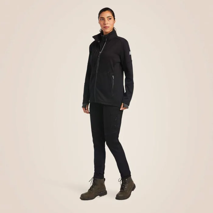 Women Sweatshirts and Hoodies Ariat Rebar Polartec Elite Full Zip Sweatshirt Black