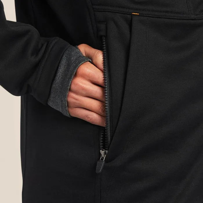 Women Sweatshirts and Hoodies Ariat Rebar Polartec Elite Full Zip Sweatshirt Black