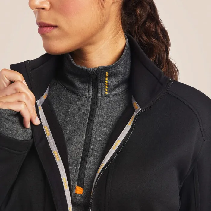 Women Sweatshirts and Hoodies Ariat Rebar Polartec Elite Full Zip Sweatshirt Black