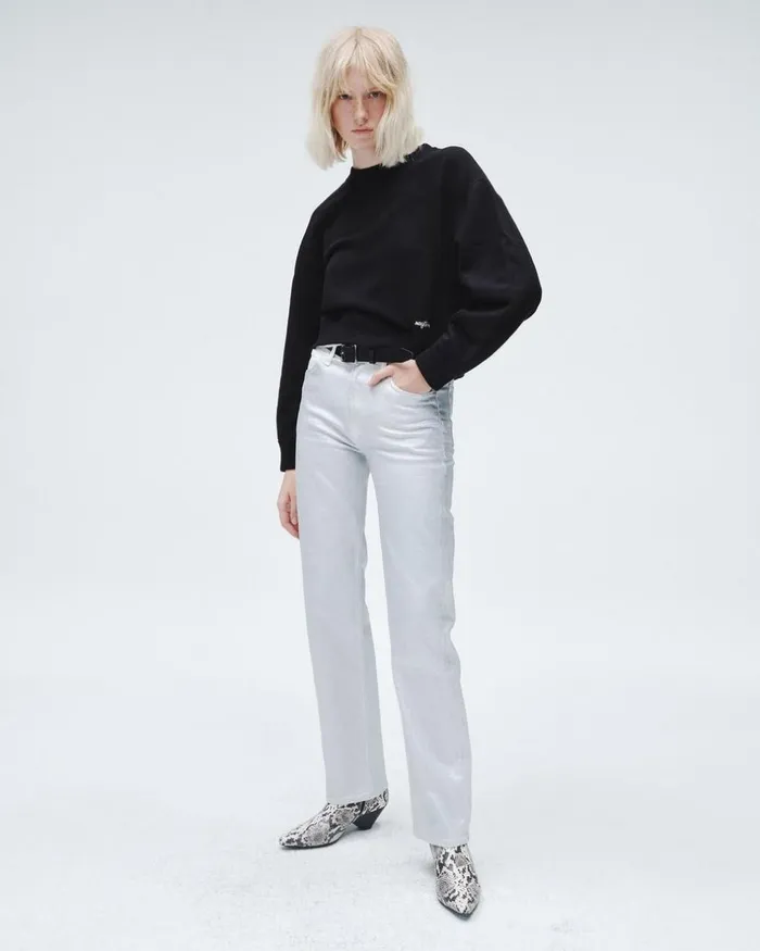 Women Sweatshirts Rag 038 Bone Vintage Terry Sweatshirt Black