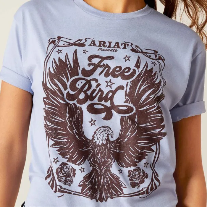 Women TShirts and Tops Ariat Ariat American Free TShirt Orchid Heather Women TShirts and Tops Ariat Ariat American Free TShirt Orchid Heather