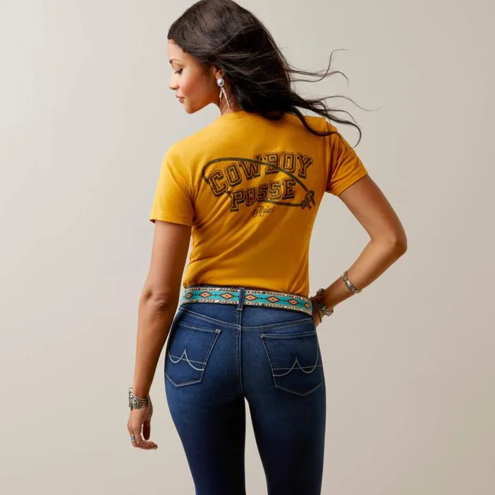 Women TShirts and Tops Ariat Ariat Cowboy Posse TShirt Buckhorn Heather