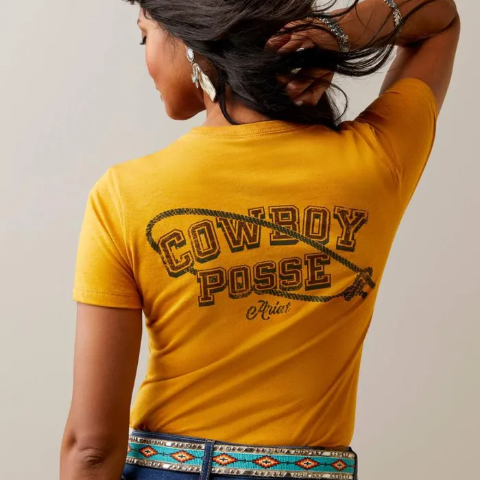 Women TShirts and Tops Ariat Ariat Cowboy Posse TShirt Buckhorn Heather Women TShirts and Tops Ariat Ariat Cowboy Posse TShirt Buckhorn Heather
