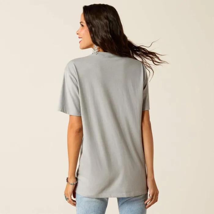 Women TShirts and Tops Ariat Ariat Day And Night TShirt Stone Heather