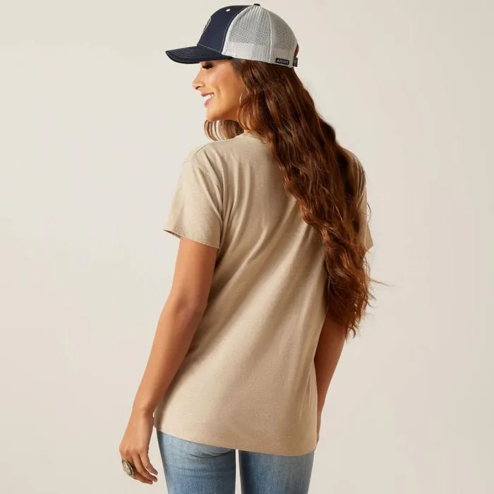 Women TShirts and Tops Ariat Ariat Racing Team TShirt Oatmeal Heather Women TShirts and Tops Ariat Ariat Racing Team TShirt Oatmeal Heather