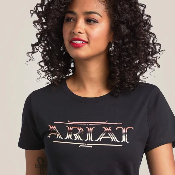 Women TShirts and Tops Ariat Ariat Serape Style TShirt Black Women TShirts and Tops Ariat Ariat Serape Style TShirt Black