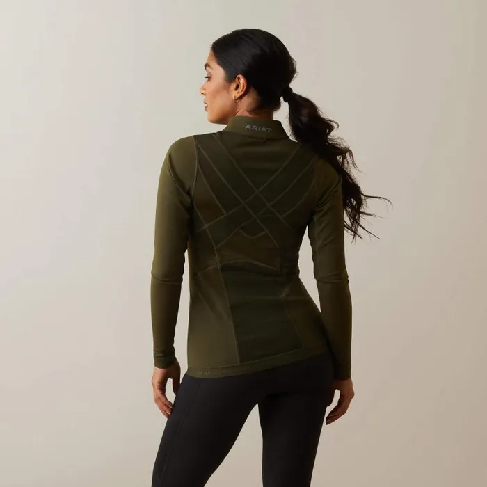 Women TShirts and Tops Ariat Ascent 14 Zip Baselayer Relic Women TShirts and Tops Ariat Ascent 14 Zip Baselayer Relic