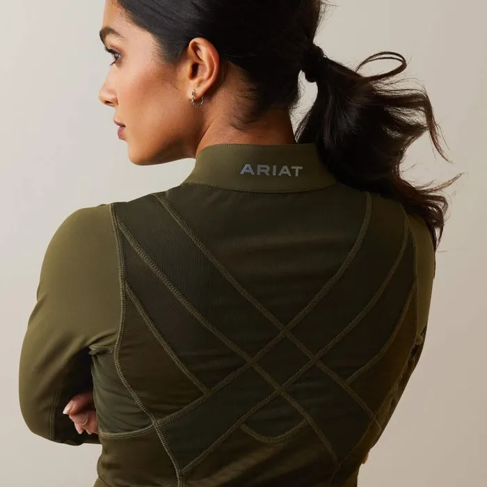 Women TShirts and Tops Ariat Ascent 14 Zip Baselayer Relic Women TShirts and Tops Ariat Ascent 14 Zip Baselayer Relic