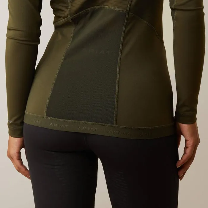 Women TShirts and Tops Ariat Ascent 14 Zip Baselayer Relic Women TShirts and Tops Ariat Ascent 14 Zip Baselayer Relic